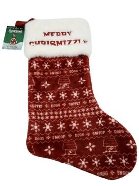 NEW Snoop Dogg Merry Chrismizzle Red Stocking